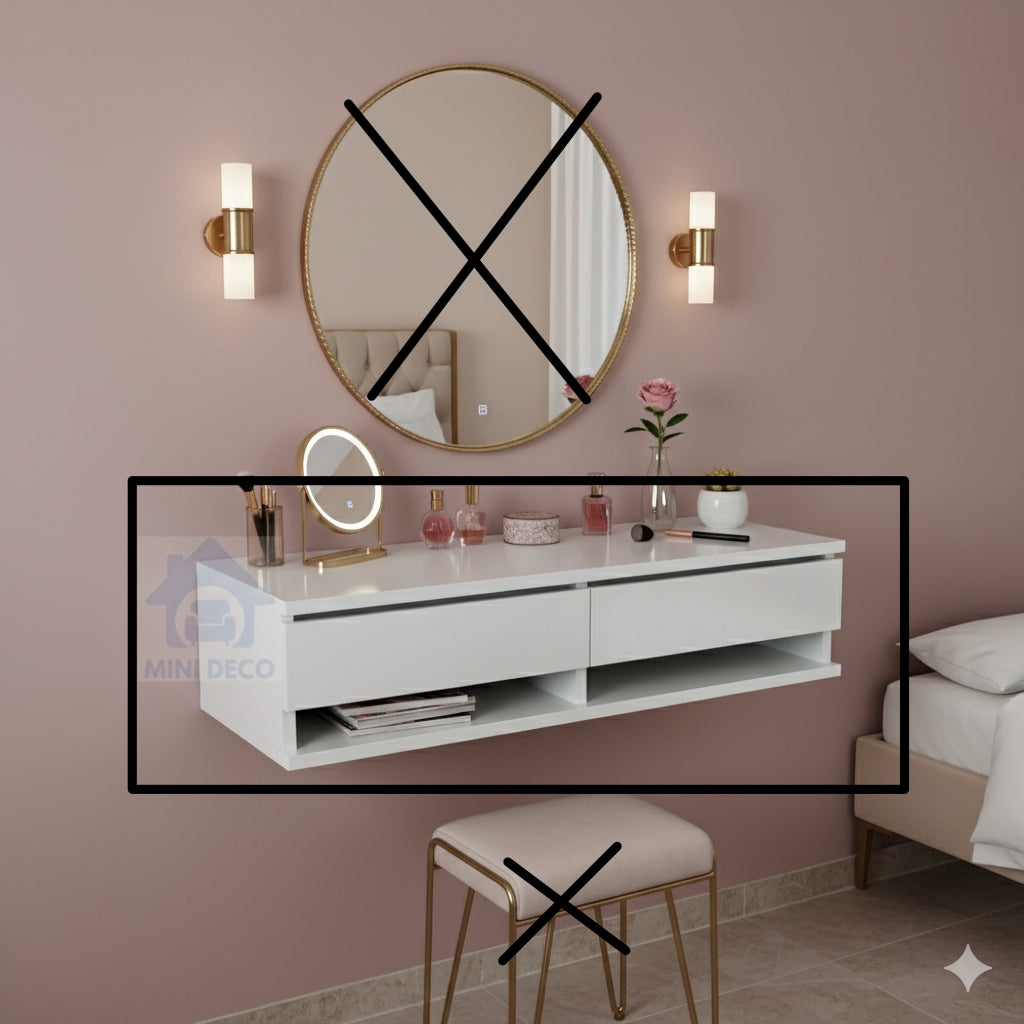 pack 1 coifeuse +2 table de nuit 15300da